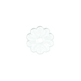 Clear Rosette, 6 pc. w/ Screws