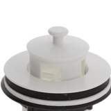 Bathtub Pull-Up Drain, White Finish